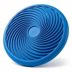 Loveofsky Dog Slow Feeder Bowl & Lick Mat - Spiral Design for Healthy Digestion and Anxiety Relief - Blue
